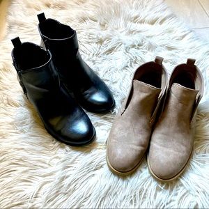 Bootie Bundle! Black & Taupe Ankle Boots